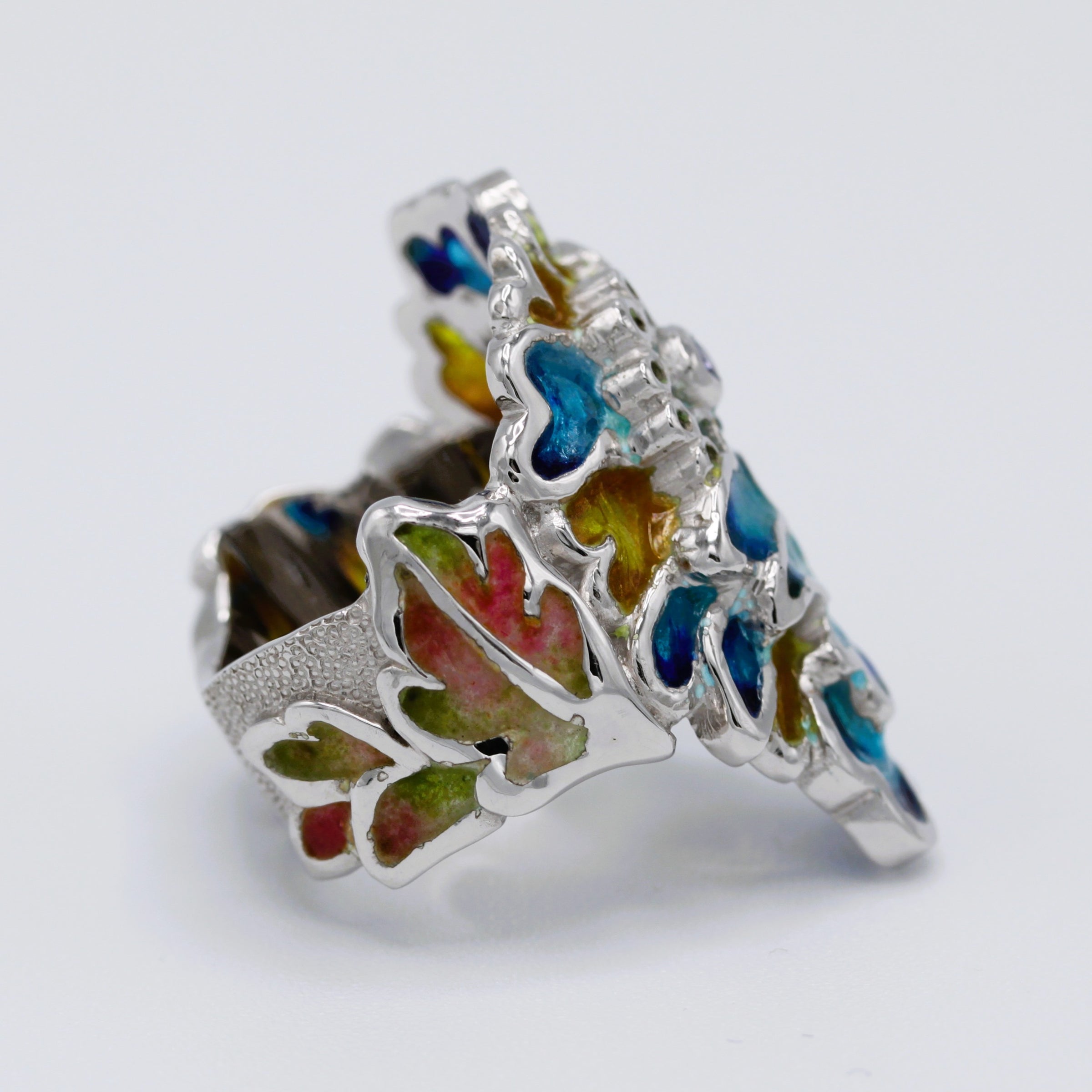 大花透かしリング 七宝ブルー系 | Atteca（アッテカ）公式オンラインストア